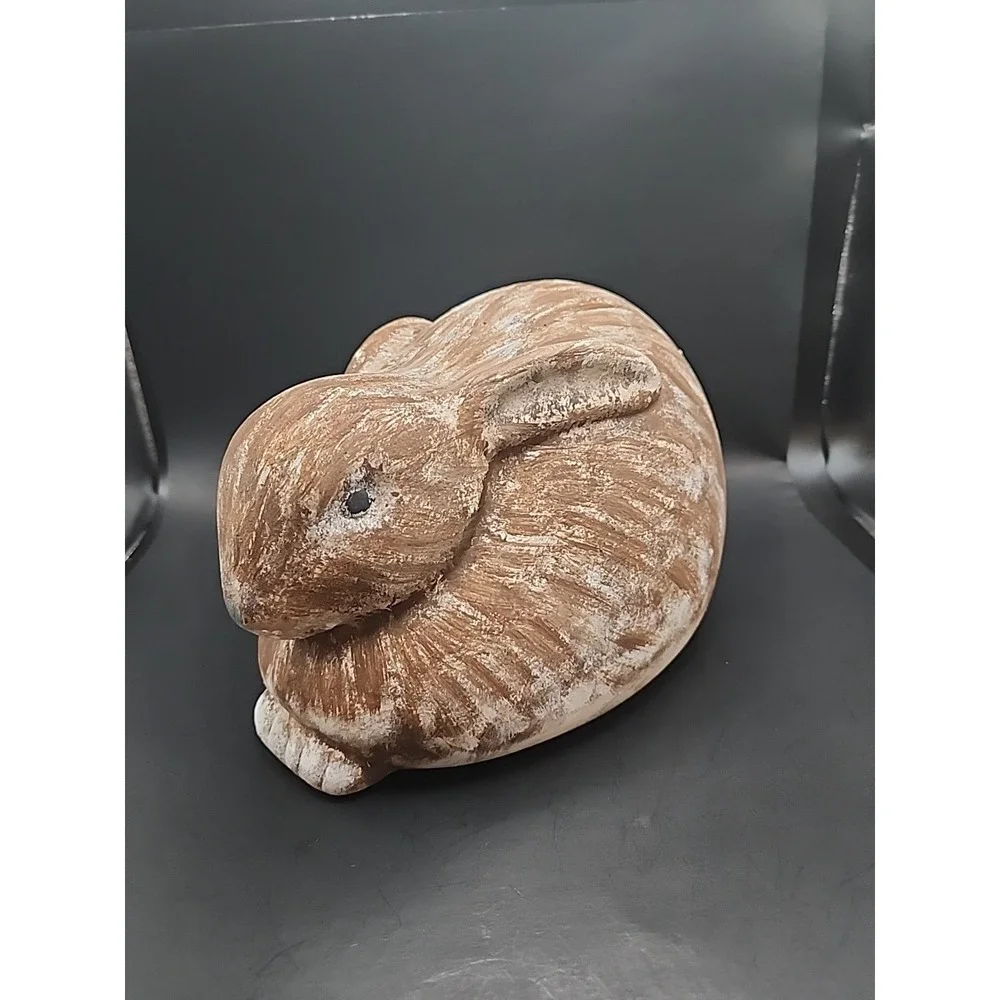 Pier 1 Chubby Bunny Ceramic Rabit Figurine 8